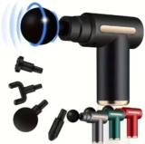 מיני אקדח מסאז עם 4 ראשי עיסוי